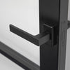 Studio Industrial Square Rose Lever Door Handle Set - Matt Black (324759)