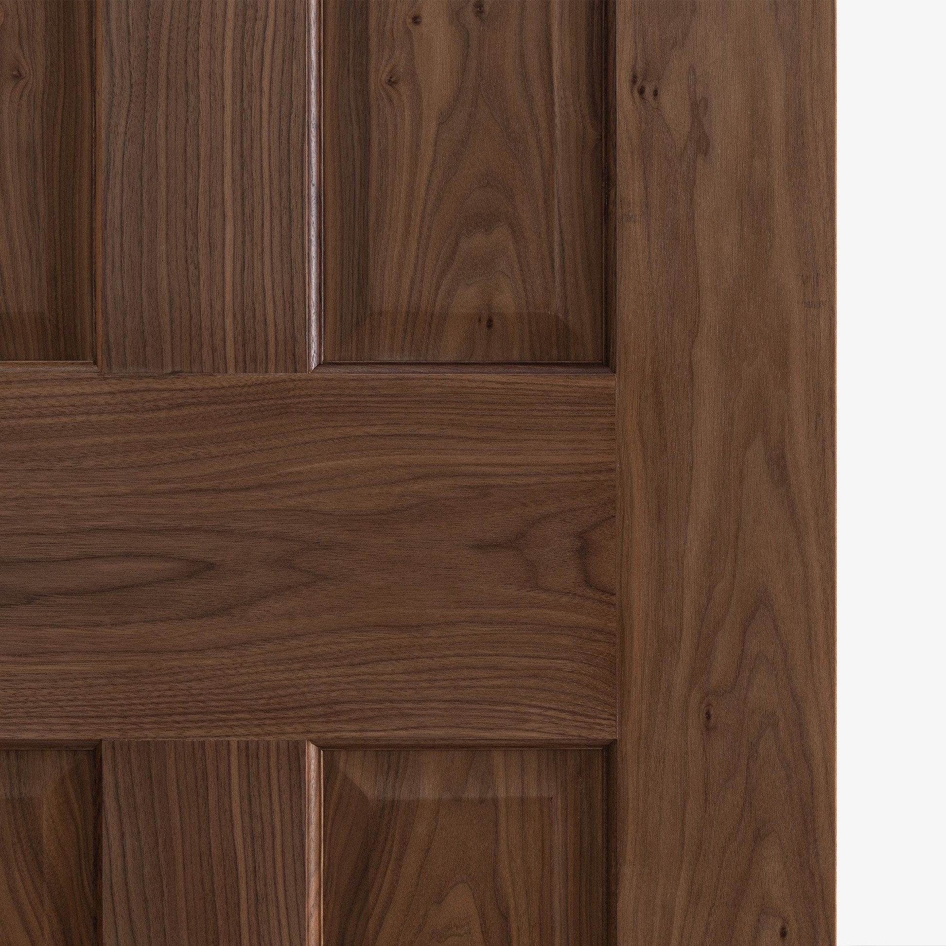 Internal Walnut  Fully Finished 4 Panel Victorian FD30 Fire Door (117105)