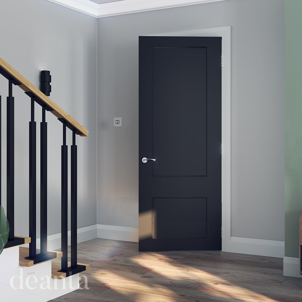 B-Grade Black Internal Fully Finished Sandringham Door (120262)