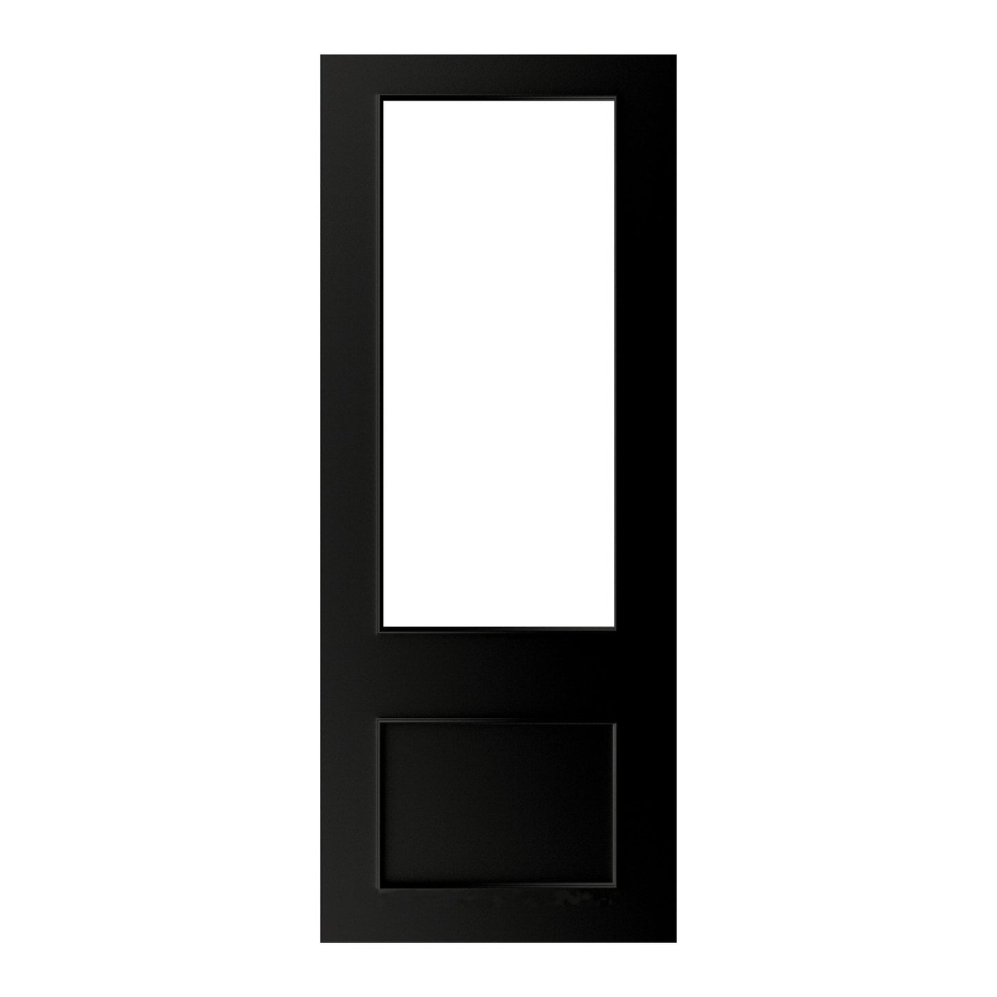 B-Grade Black Internal Fully Finished Sandringham 1 Light Bevelled Glass Door (120263)