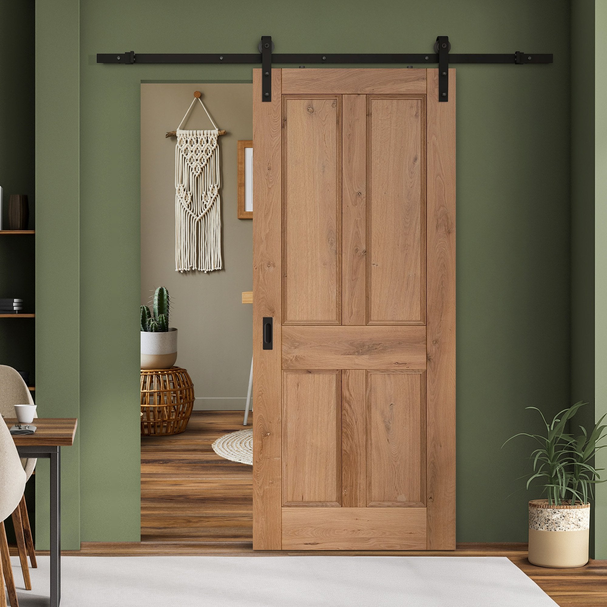 Liberty Doors Rustic Oak Internal Fully Finished Victorian 4 Panel