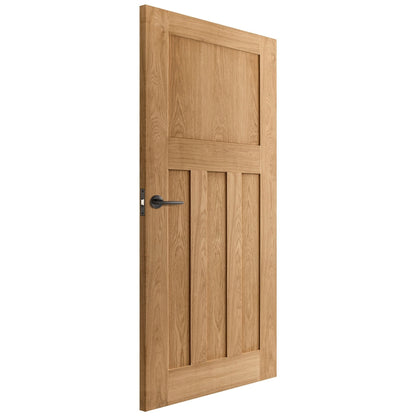 Oak Internal Unfinished 1930's DX 4 Panel Made-to-Measure Door (120457)
