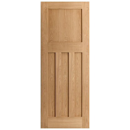 Oak Internal Unfinished 1930's DX 4 Panel Made-to-Measure Door (120457)
