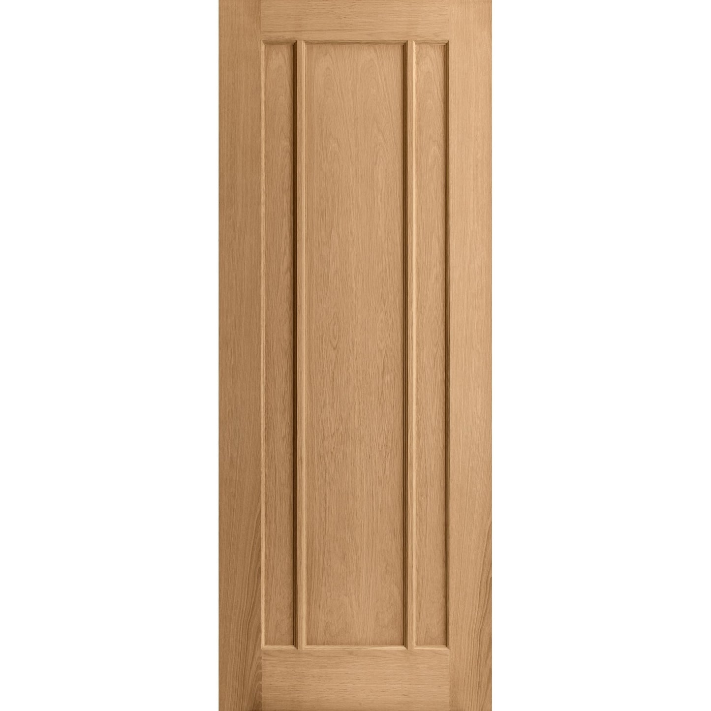 Oak Internal Unfinished Toledo 3 Panel Made-to-Measure Door (120471)