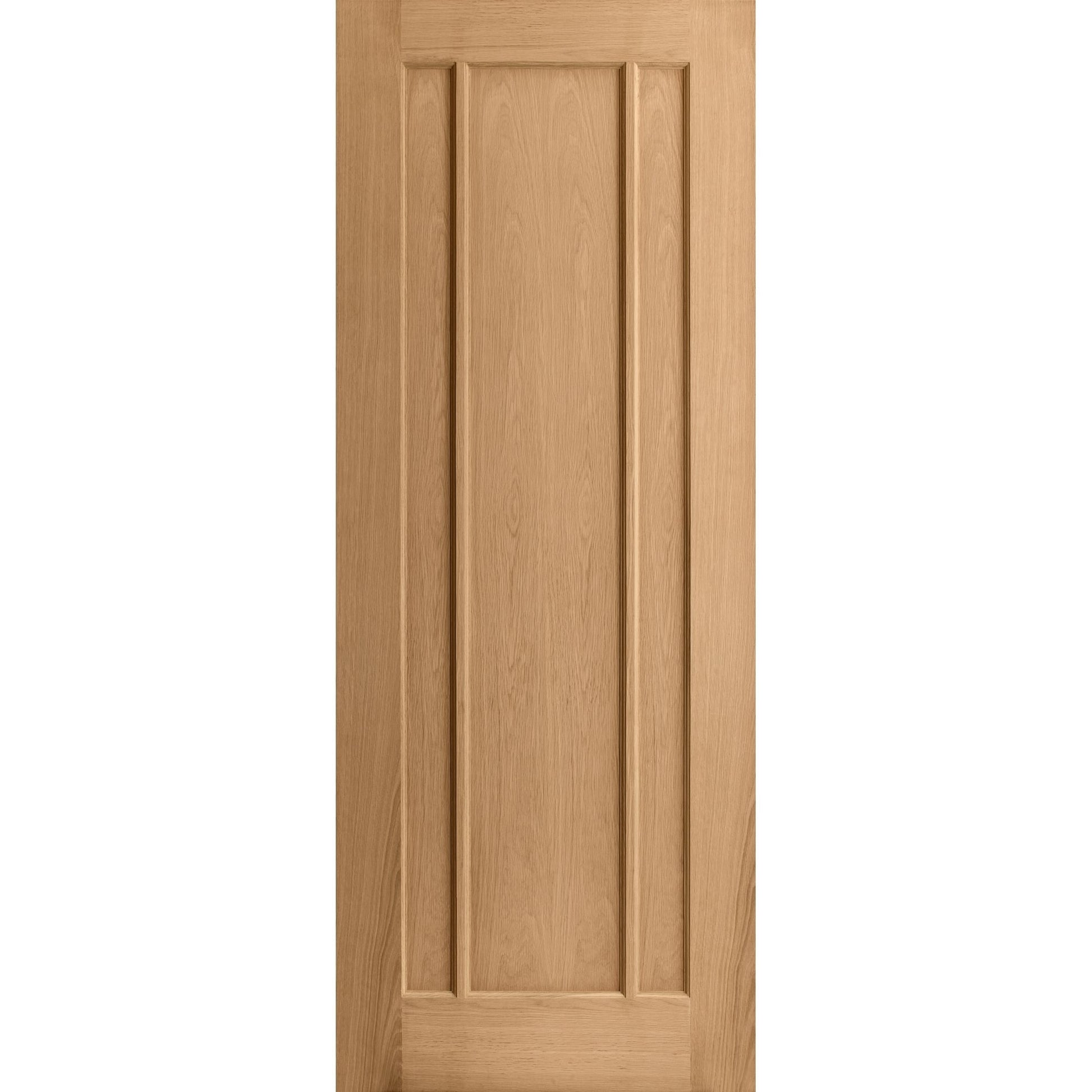 Oak Internal Unfinished Toledo 3 Panel Made-to-Measure Door (120471)