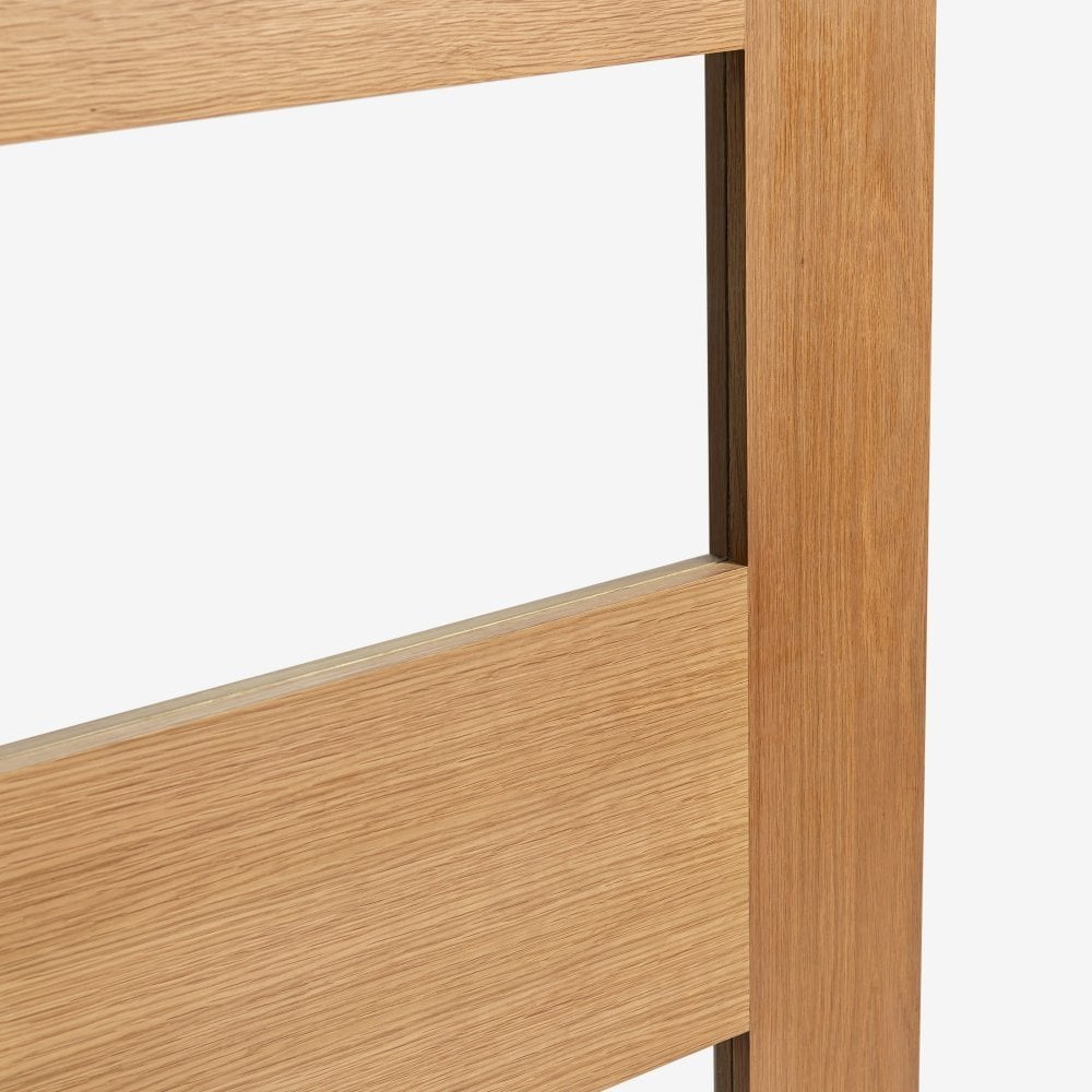 Oak Internal Fully Finished Edison 7 Panel 3 Light Clear Glass Made-to-Measure Door (120478)