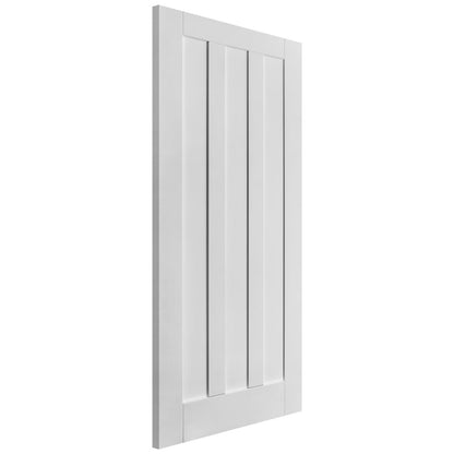 White Internal Primed Ashton 3 Panel Made-to-Measure Door (120499)