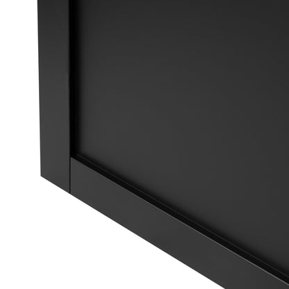 Black Internal Fully Finished Industrial Studio 3 Panel Made-to-Measure Door (120538)