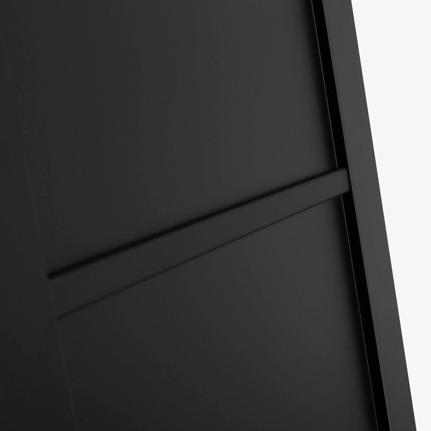 Black Internal Fully Finished Industrial Studio 3 Panel Made-to-Measure Door (120538)