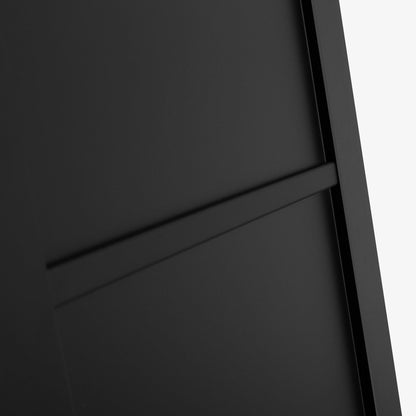 Black Internal Fully Finished Industrial Studio 3 Panel Made-to-Measure Door (120538)