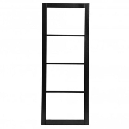 Jet Black Internal Fully Finished Industrial Studio 4 Light Clear Glass Made-to-Measure Door (120539)