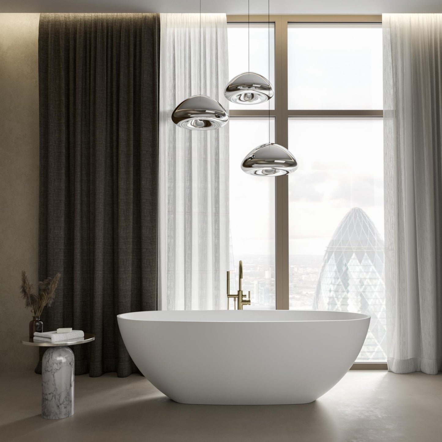 Tunis Freestanding Stone Bath 1700mm