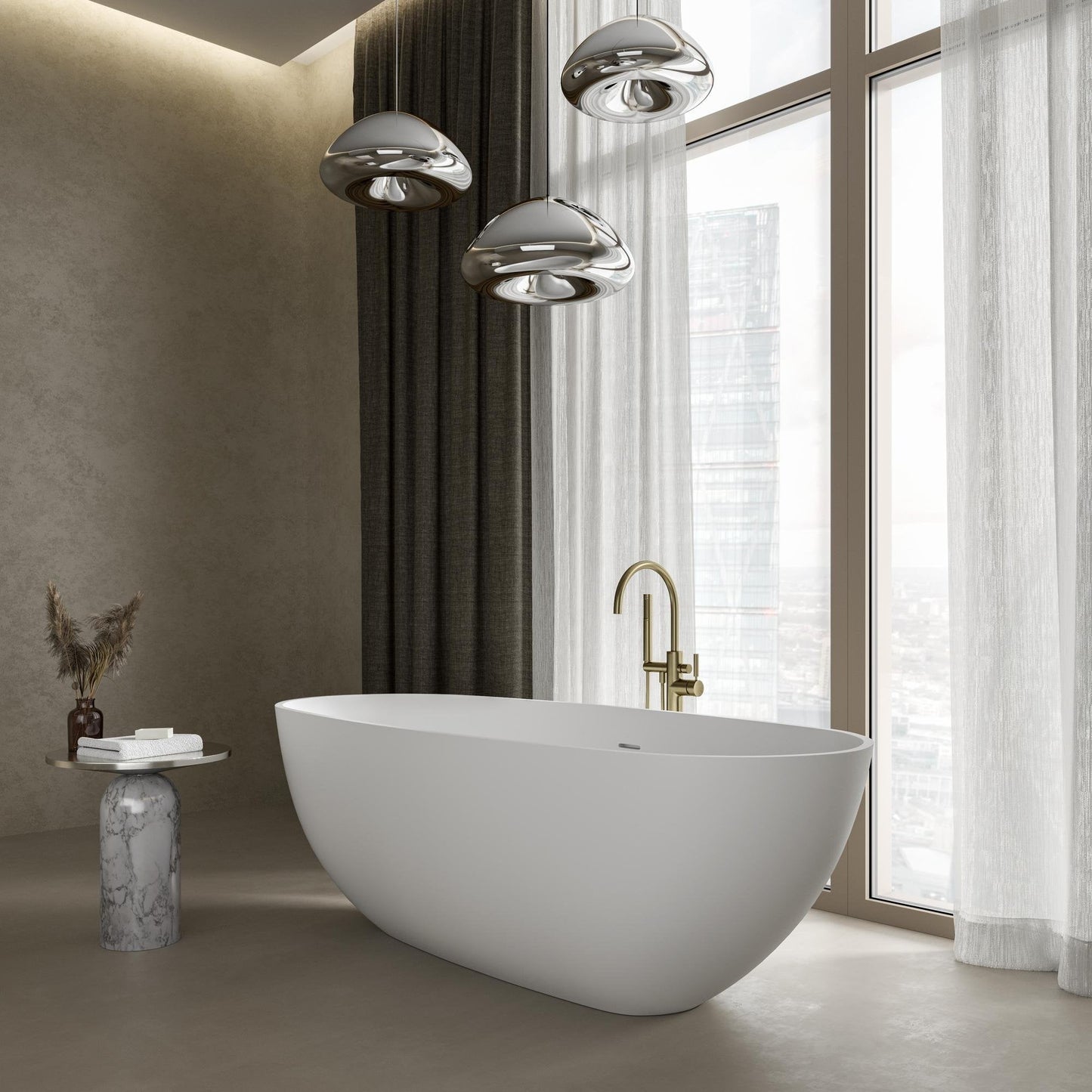 Tunis Freestanding Stone Bath 1700mm