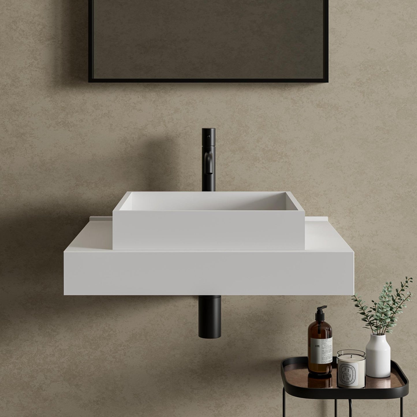 Tyros Curved Spout Basin Mixer Tap