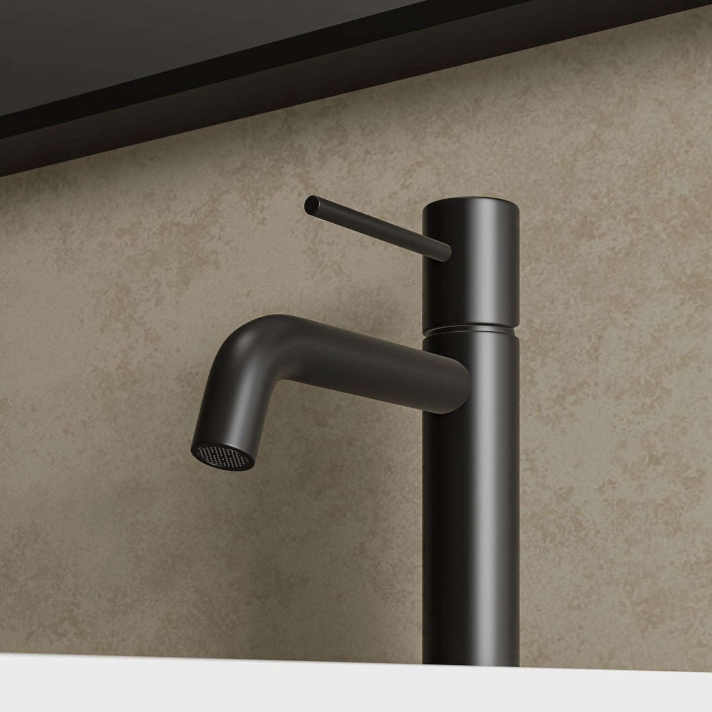 Tyros Curved Spout Basin Mixer Tap