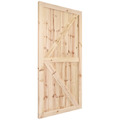 Knotty Pine Internal Unfinished Barn Door (120818)