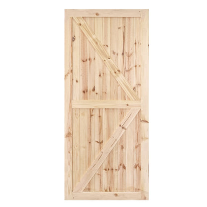 Knotty Pine Internal Unfinished Barn Door (120818)
