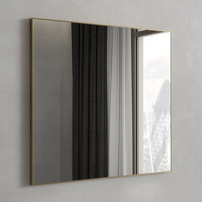 Tyros Brushed Gold Mirror 800mm