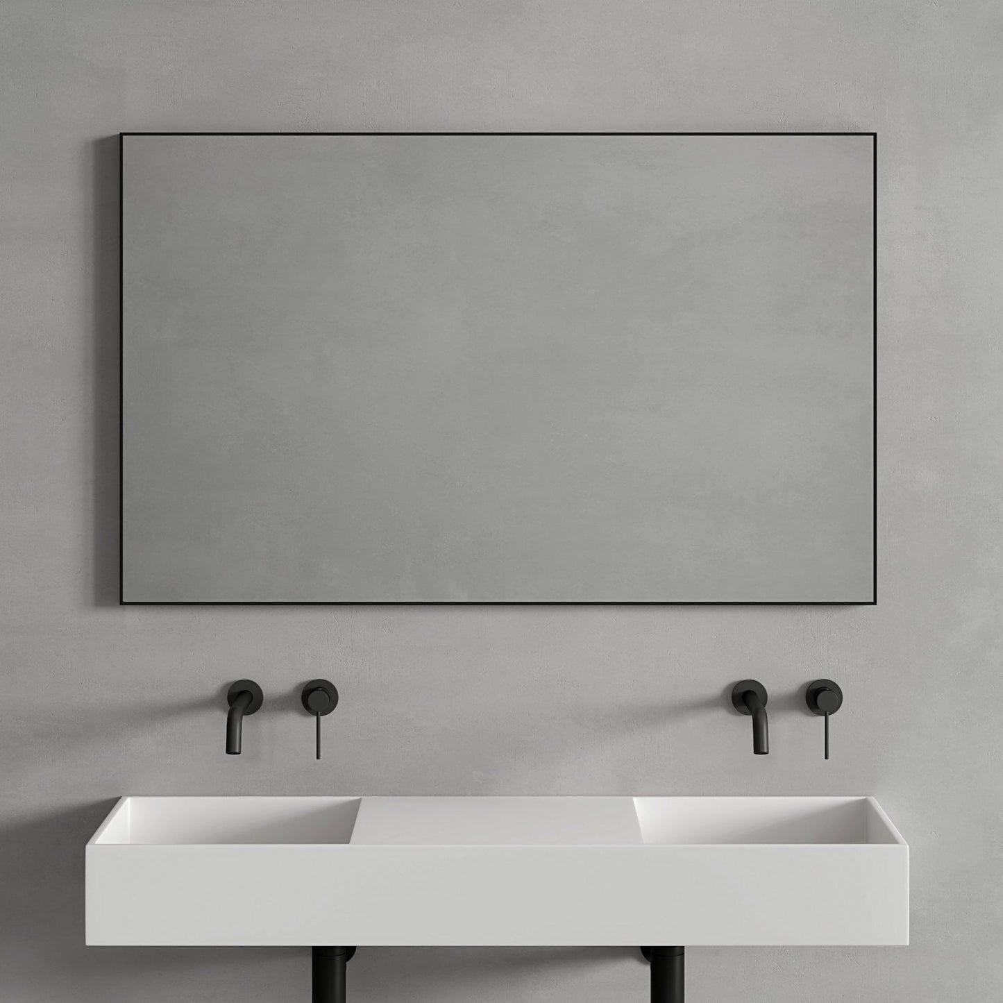 Tyros Matt Black Mirror 1200mm