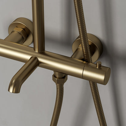 Delta Exposed 3-Way Thermostatic Shower With Riser