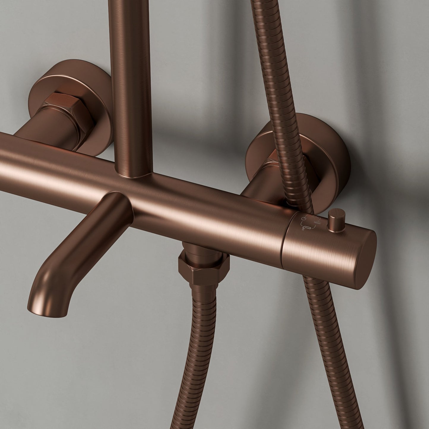 Delta Exposed 3-Way Thermostatic Shower With Riser