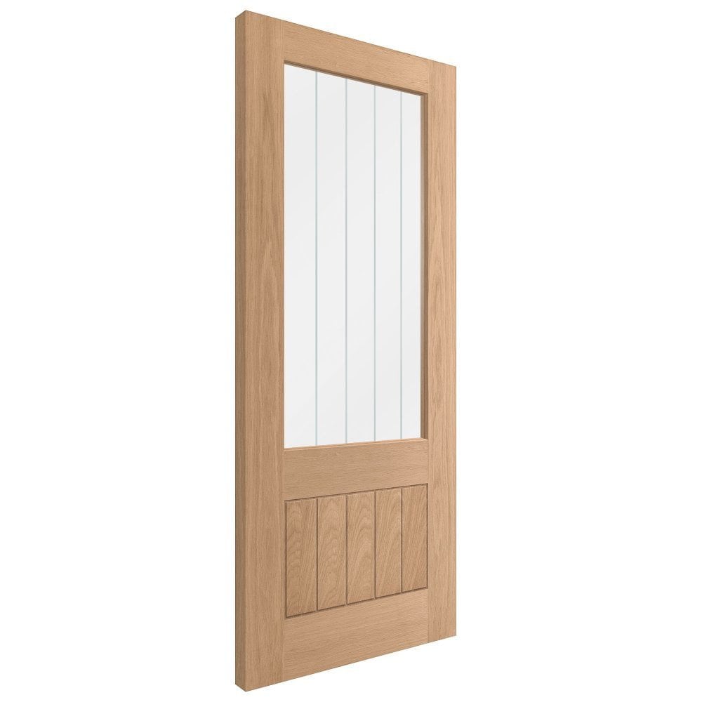 Internal Fully Finished LD Mexicano 1 Panel 1 Light Clear Decorative Glass Door (120357)