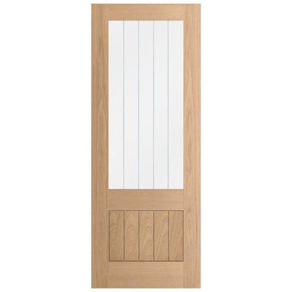 Internal Fully Finished LD Mexicano 1 Panel 1 Light Clear Decorative Glass Door (120357)