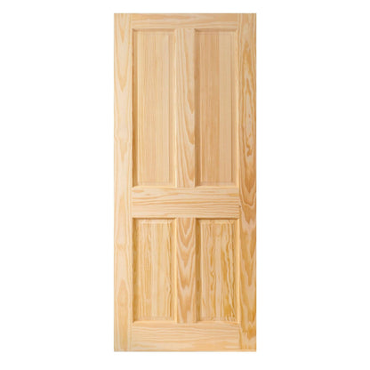 Clear Pine Internal Unfinished Malton 4 Panel Door (93646)