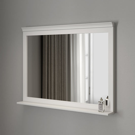 Stratten Matt White Mirror 1000mm