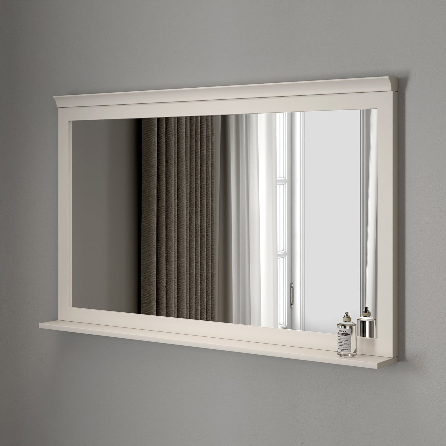 Stratten Matt Cream Mirror 1200mm