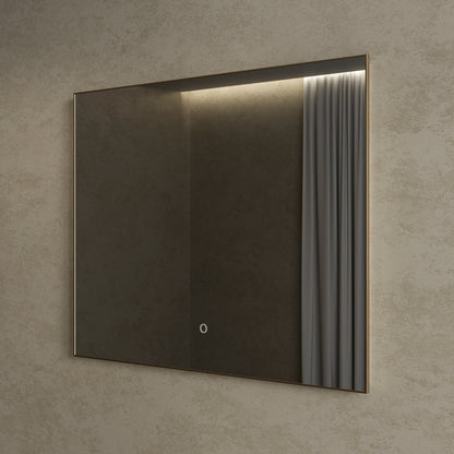 Temple Mirror with Backlit LED Brushed Gold 1200mm