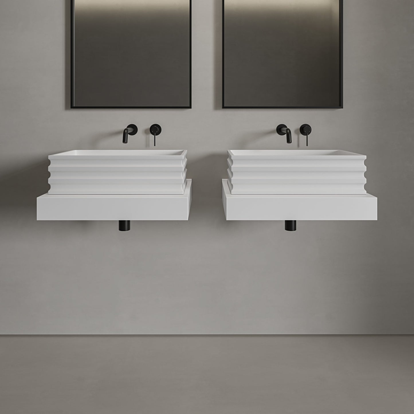 Court I Countertop Stone Basin 560mm