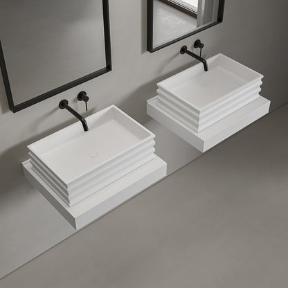 Court I Countertop Stone Basin 560mm