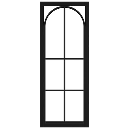 Black Internal Primed Industrial Studio Amber Clear Glass Made-to-Measure Door (121286)