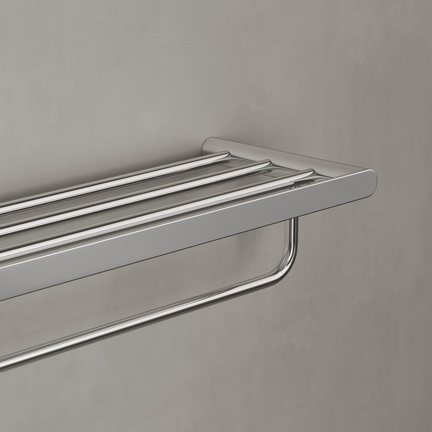 Towel Shelf With Rail 600