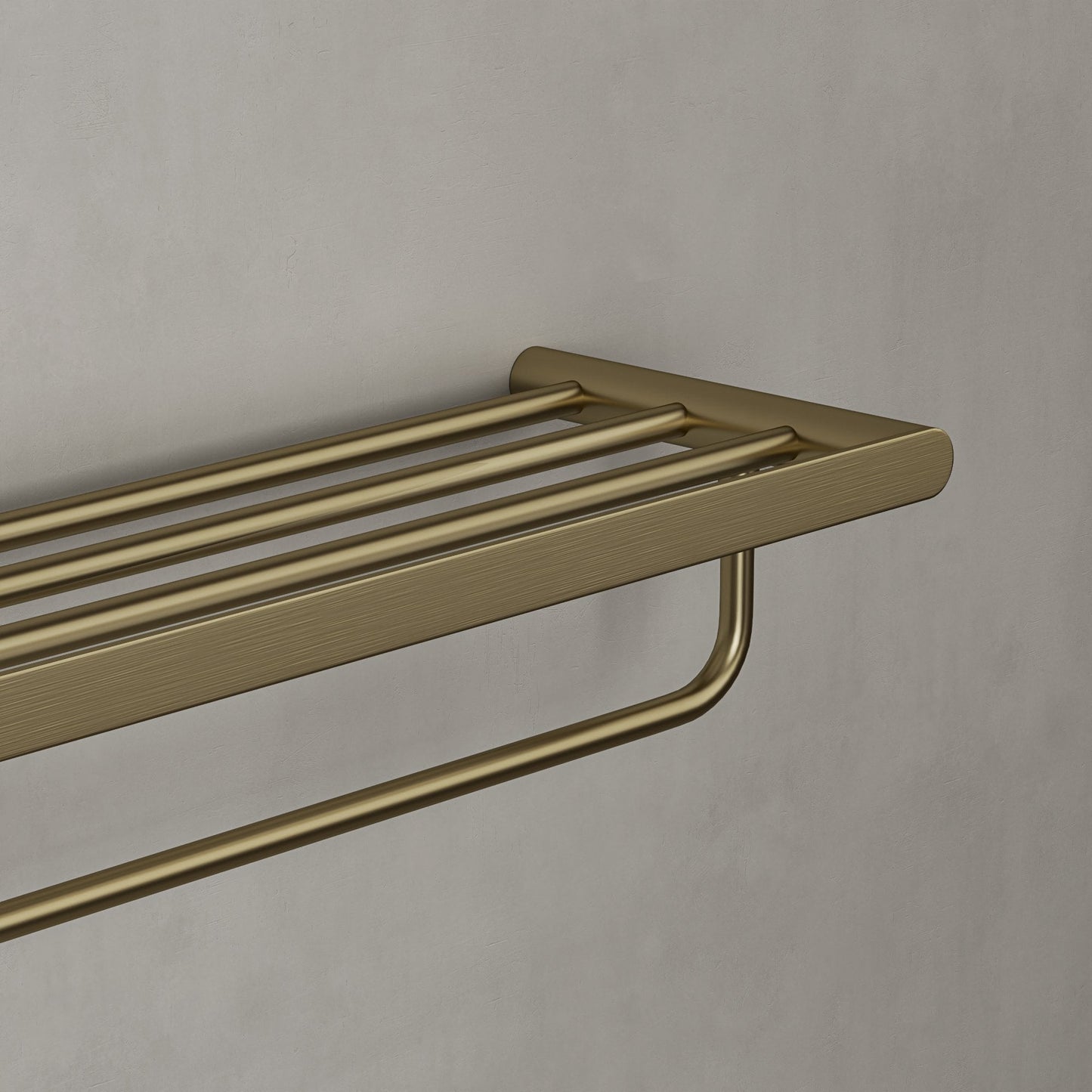 Towel Shelf With Rail 600