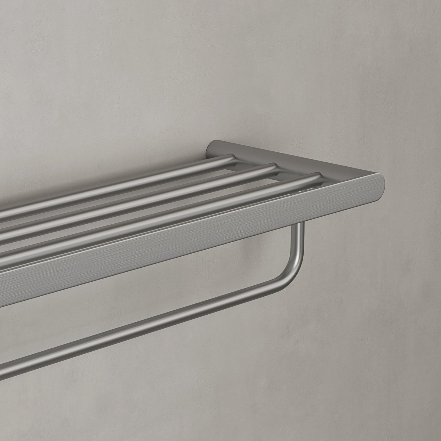 Towel Shelf With Rail 600