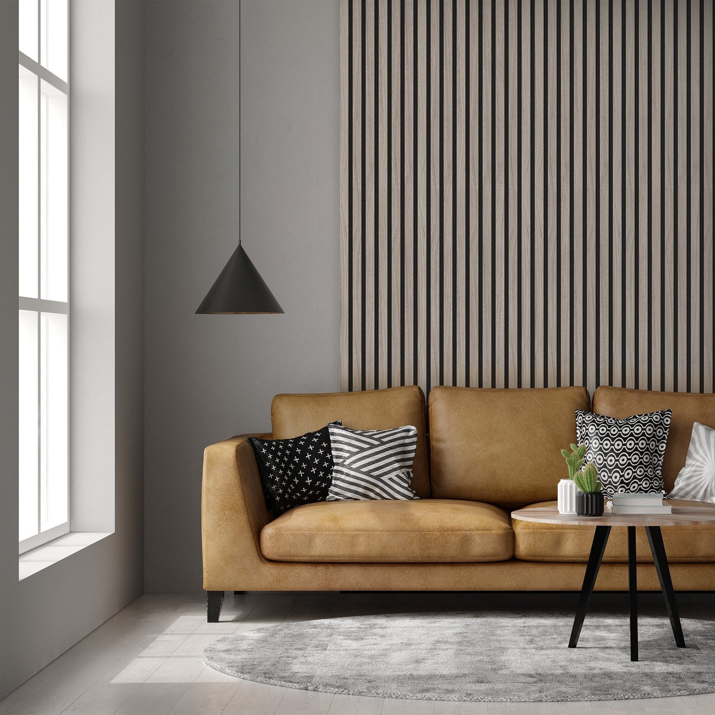 Light Grey - Elevation Acoustic 20mm Fully Finished Wall Panelling (120982)