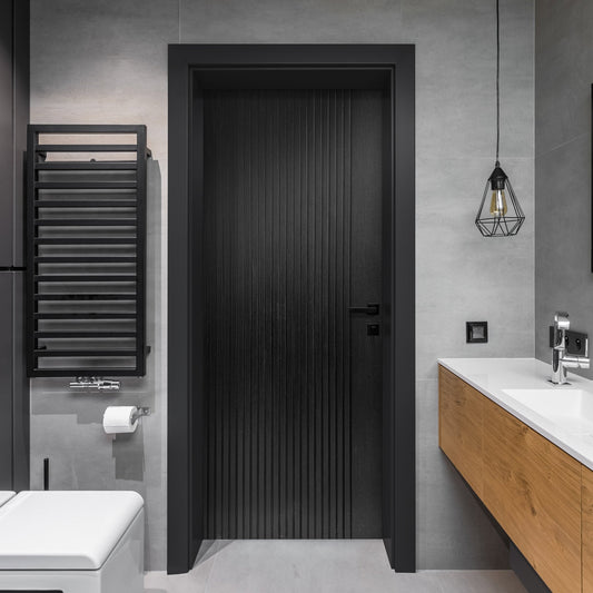 Charcoal Black Internal Fully Finished Miami Door (121181)