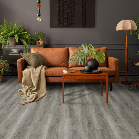 Liberty Floors | Signature Grey Oak - Impressive 6mm Luxury Rigid Vinyl Sample - SPC-IMP-006 - (SKU-323045)