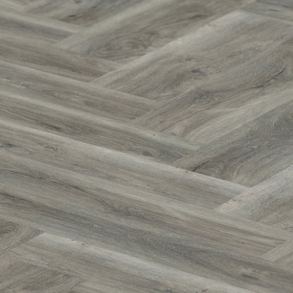 Signature Grey - Lifestyle SPC Herringbone 5.5mm Rigid Core Vinyl Flooring (119871)
