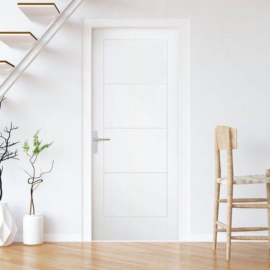White Internal Moulded Lifestyle Smooth Ladder Door (89278)