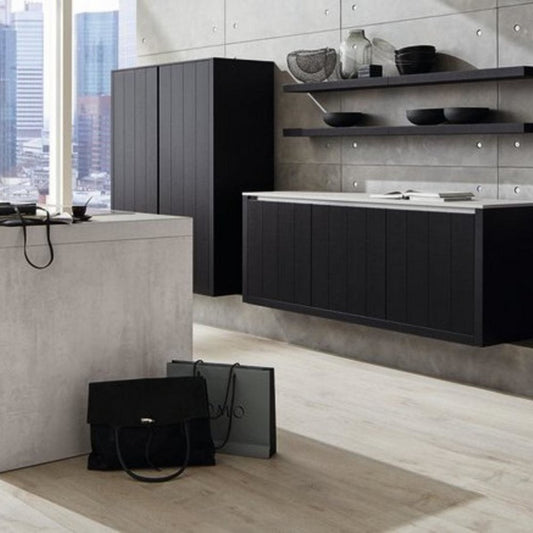 Kaindl | AQUApro Concrete Art Opal Grey Tile 8mm Laminate Sample (SKU-342172)