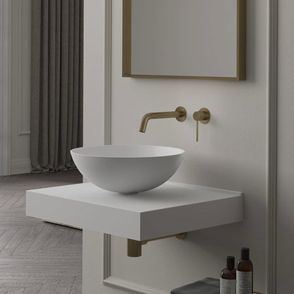 Estuary Round Countertop Stone Basin 420mm