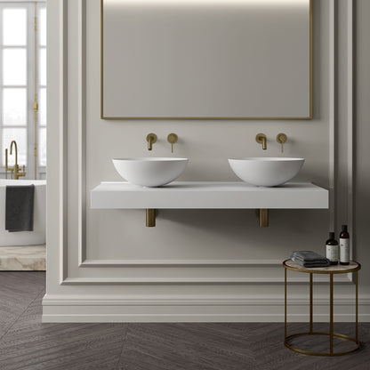 Estuary Round Countertop Stone Basin 420mm