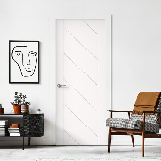 White Internal Primed Monza Door (121053)