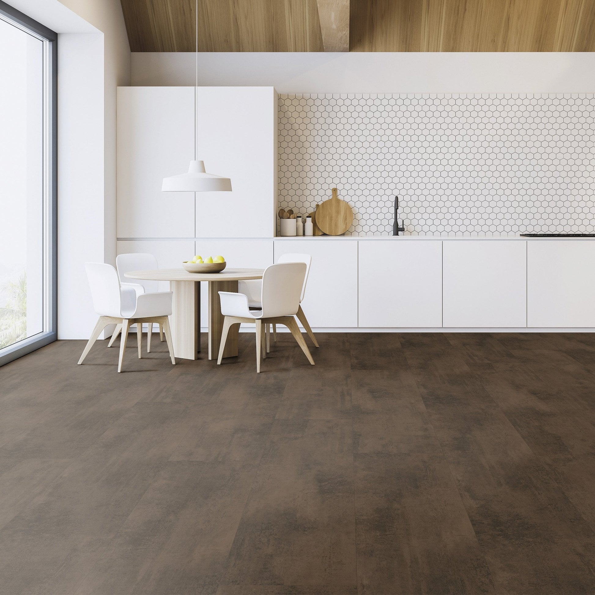 Oxid Dark Brown - Aqua Pro Metal Water-Resistant 8mm Laminate Flooring (121456)