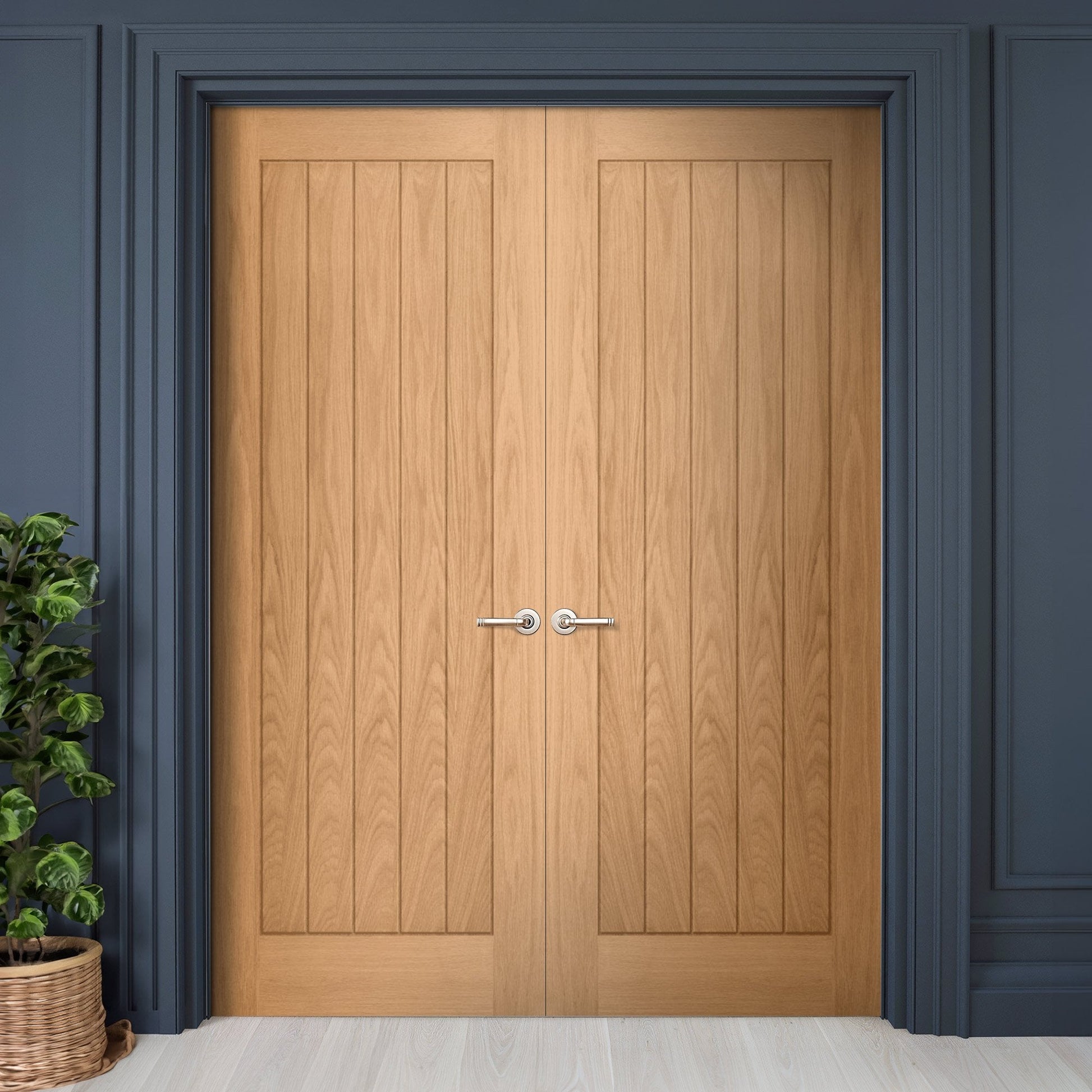 Internal Oak Fully Finished Farley Pair Door (121367)