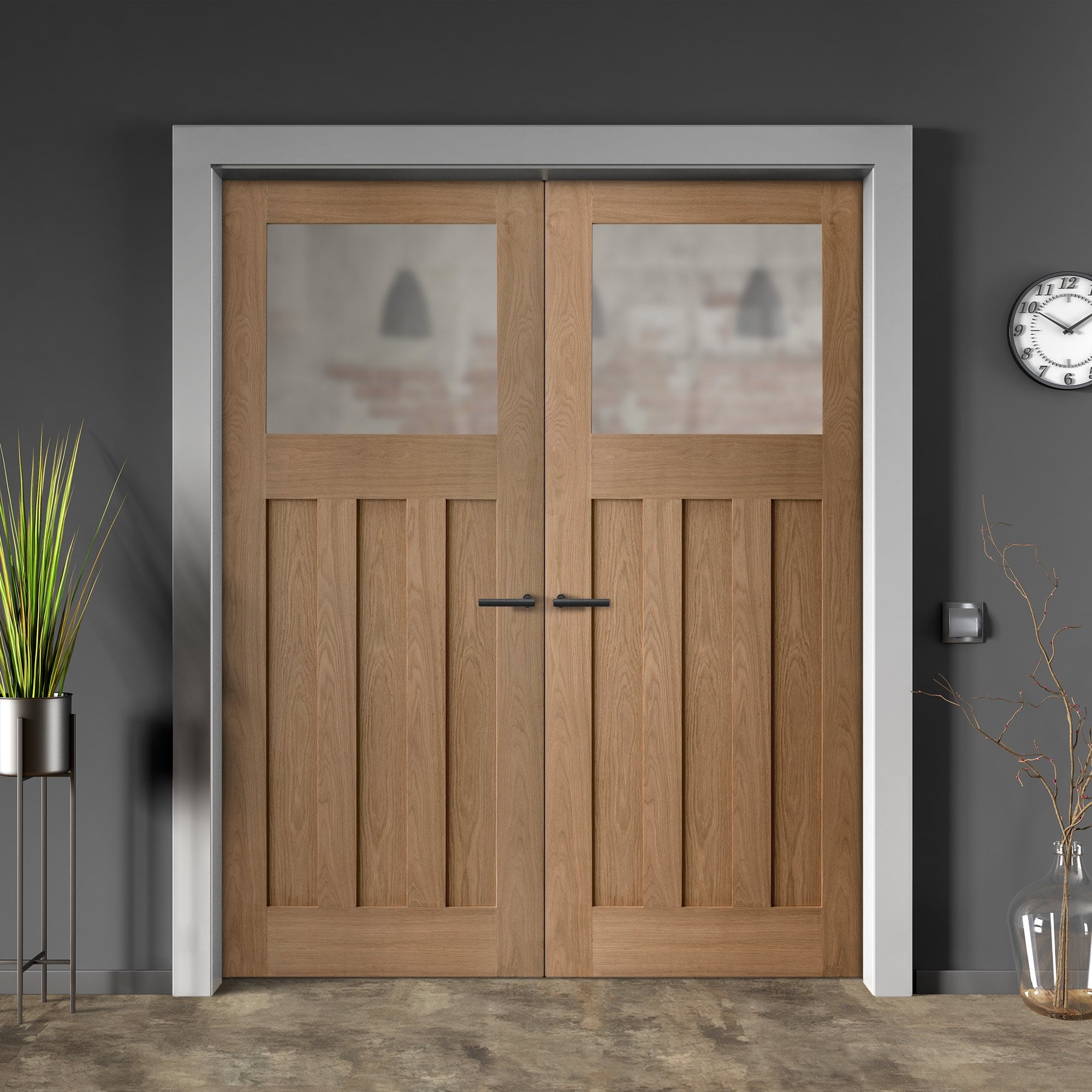 Liberty Doors Internal Oak Unfinished 1930's DX 3 Panel 1
