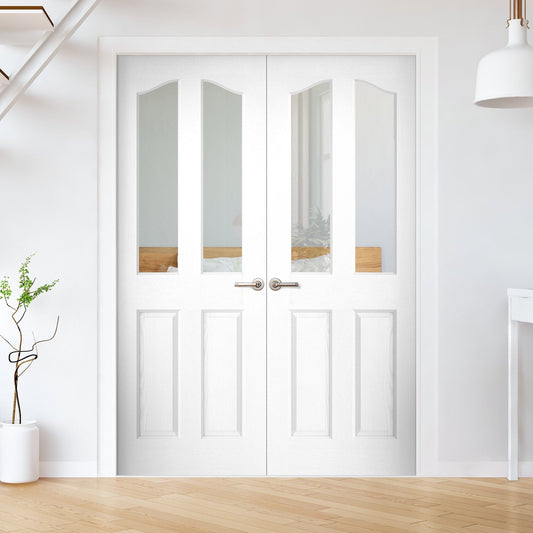 Lifestyle White 2 Light Pair Door (121442)